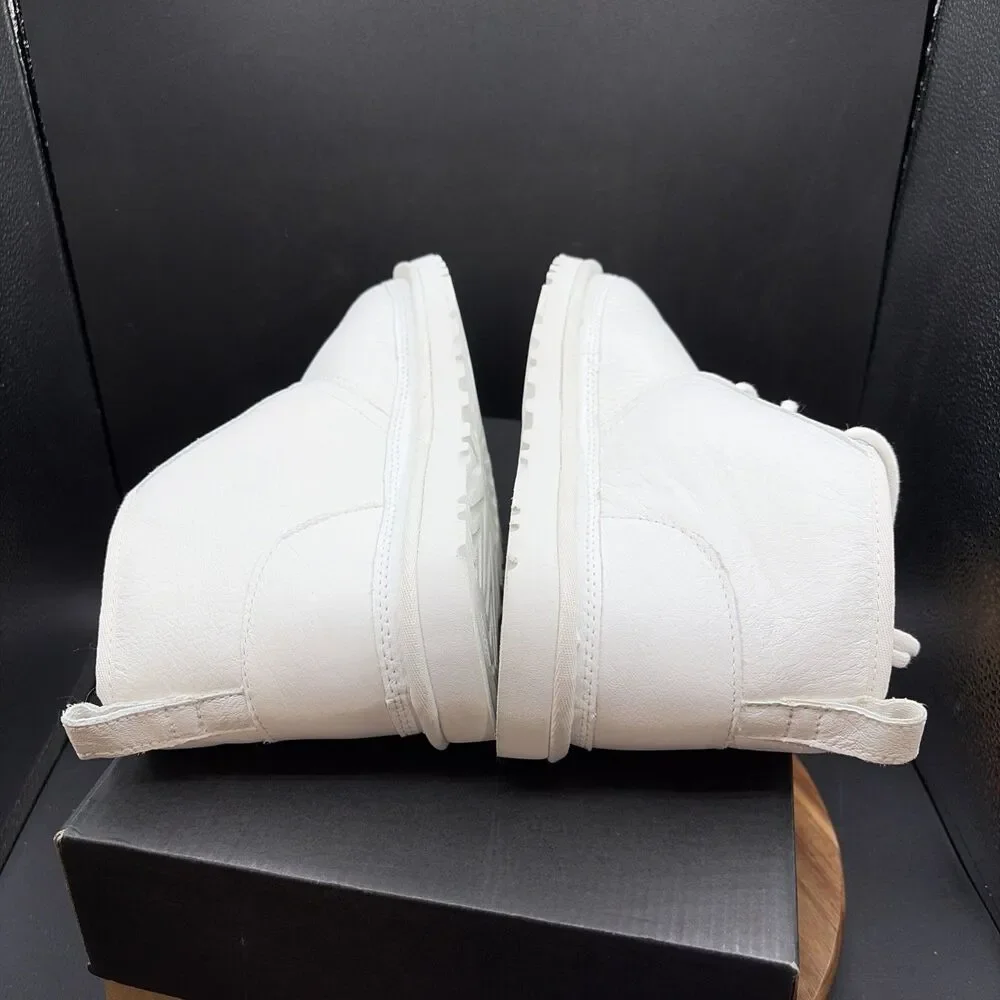 Ugg Neumel Leather White Mens Size 9 Winter Boots 1133777-WWH